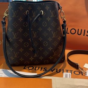 LV *very good condition* Neonoe mng noir with additional nonLV handle